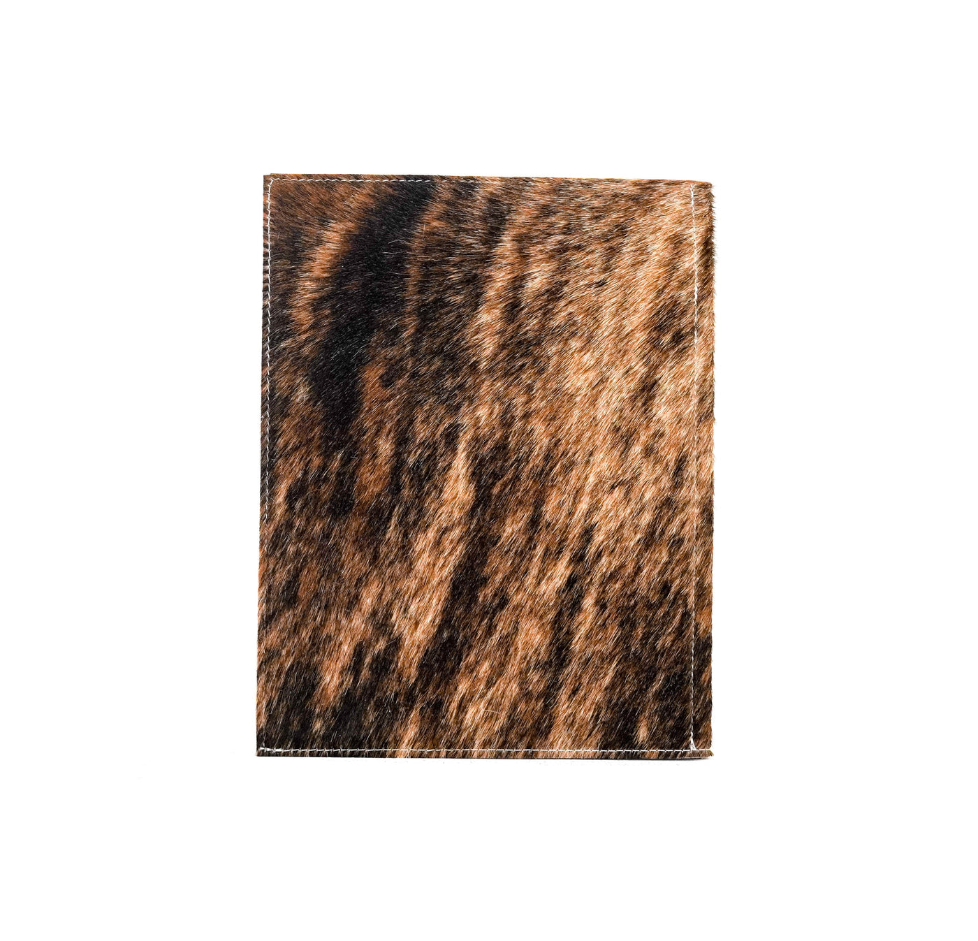 002 Large Notepad Cover - Brindle w/ Mountain View Skulls-Large Notepad Cover-Western-Cowhide-Bags-Handmade-Products-Gifts-Dancing Cactus Designs