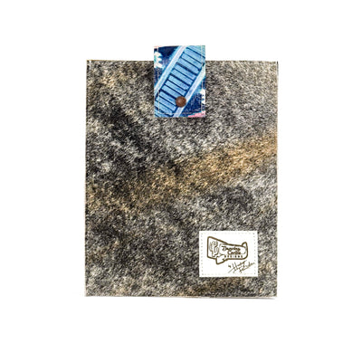 005 13'' Tablet Sleeve - Brindle w/ Tucson Sundown Navajo-13'' Tablet Sleeve-Western-Cowhide-Bags-Handmade-Products-Gifts-Dancing Cactus Designs