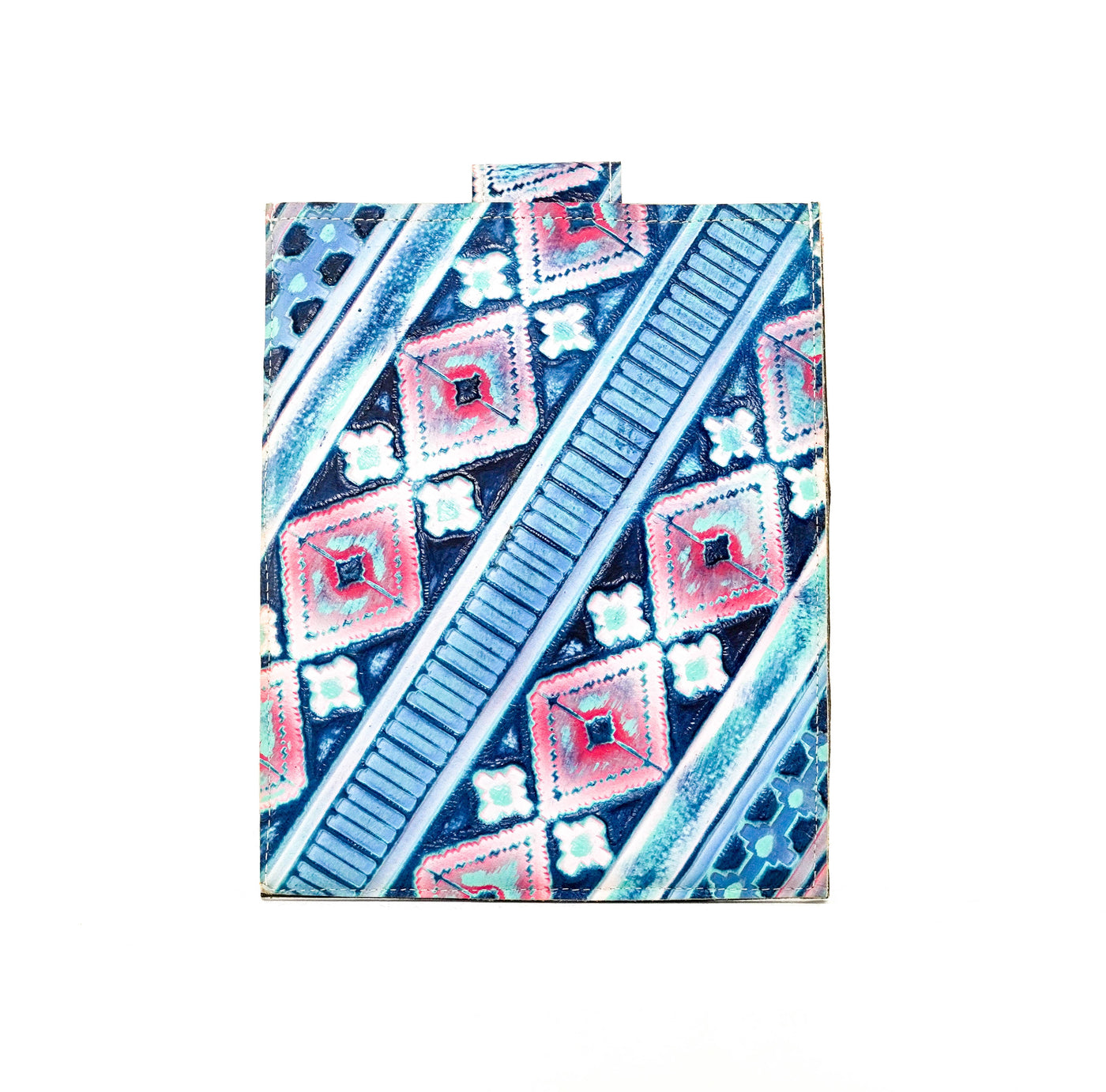 006 13'' Tablet Sleeve - Red Brindle w/ Tucson Sundown Navajo-13'' Tablet Sleeve-Western-Cowhide-Bags-Handmade-Products-Gifts-Dancing Cactus Designs