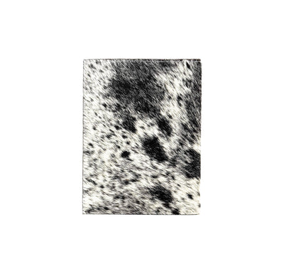 023 Small Notepad Cover - Black & White w/ Moab Aztec-Small Notepad Cover-Western-Cowhide-Bags-Handmade-Products-Gifts-Dancing Cactus Designs