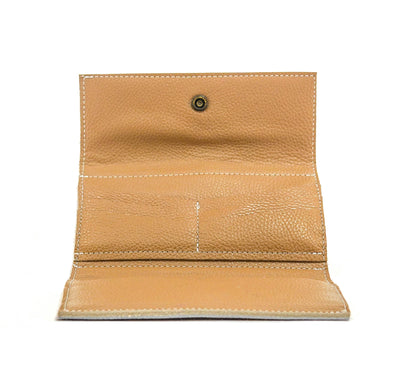 037 Kacey Wallet - Brindle w/ Golden Tool-Kacey Wallet-Western-Cowhide-Bags-Handmade-Products-Gifts-Dancing Cactus Designs
