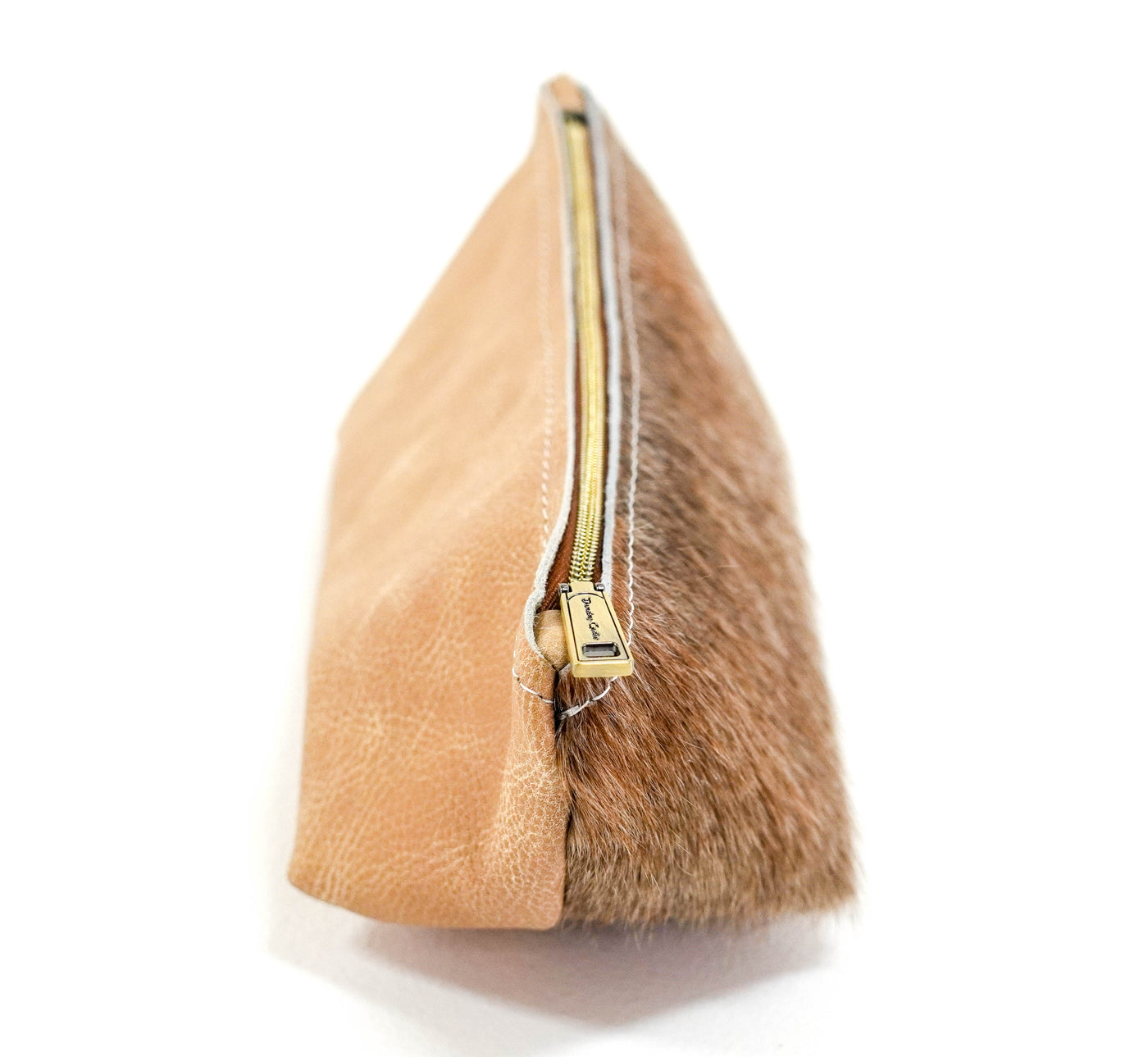 039 Buckle Bunny - Brindle w/ West Vanilla Leather-Buckle Bunny-Western-Cowhide-Bags-Handmade-Products-Gifts-Dancing Cactus Designs