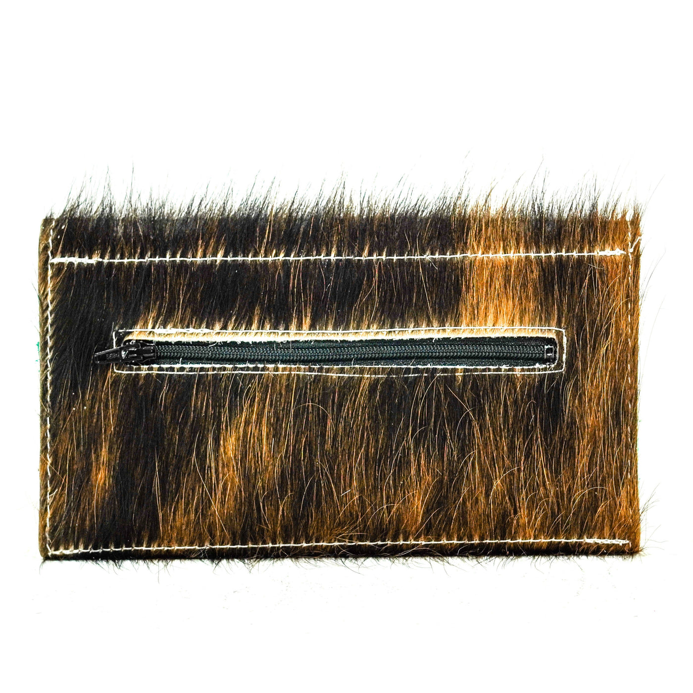 051 Kacey Wallet - Tricolor w/ Cocoa Navajo-Kacey Wallet-Western-Cowhide-Bags-Handmade-Products-Gifts-Dancing Cactus Designs