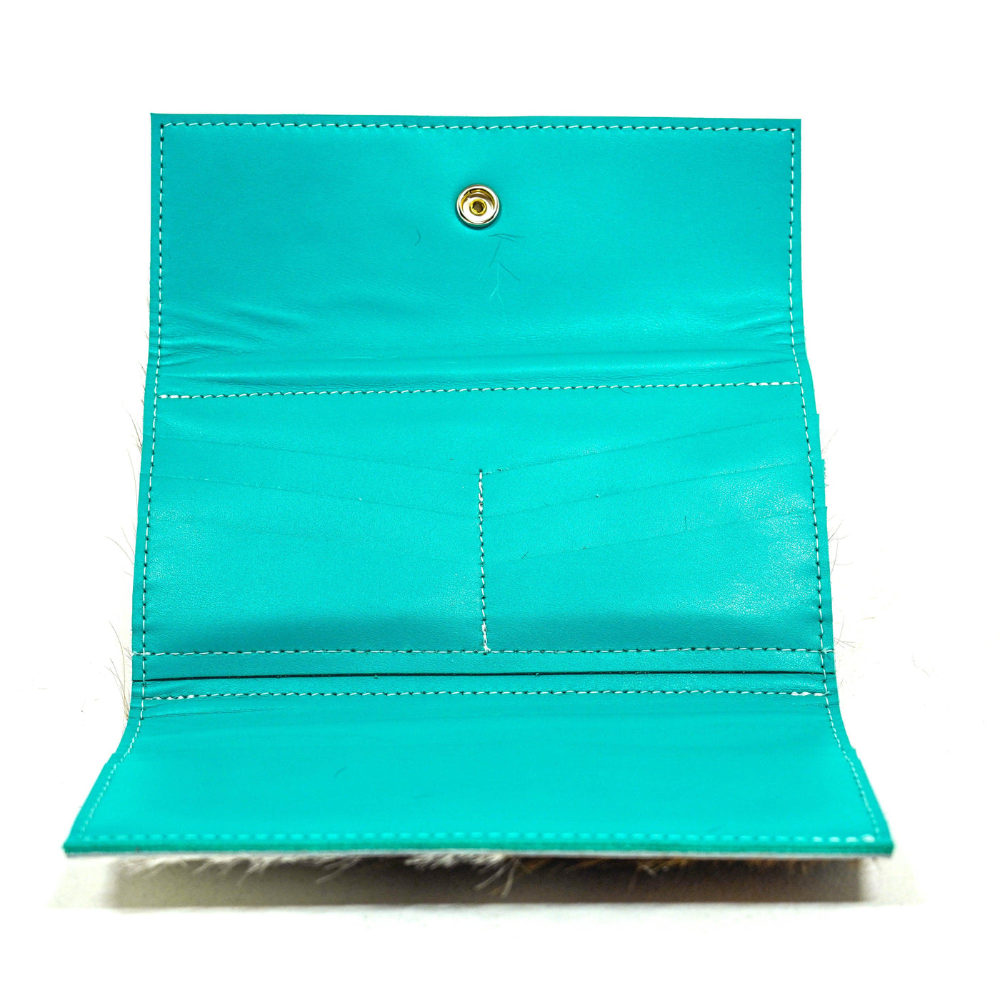 051 Kacey Wallet - Tricolor w/ Cocoa Navajo-Kacey Wallet-Western-Cowhide-Bags-Handmade-Products-Gifts-Dancing Cactus Designs