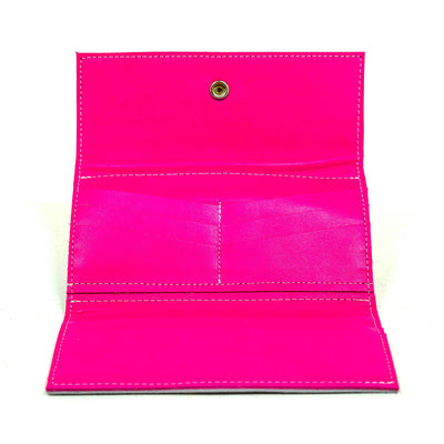 054 Kacey Wallet - Grey Brindle w/ Moab Aztec-Kacey Wallet-Western-Cowhide-Bags-Handmade-Products-Gifts-Dancing Cactus Designs