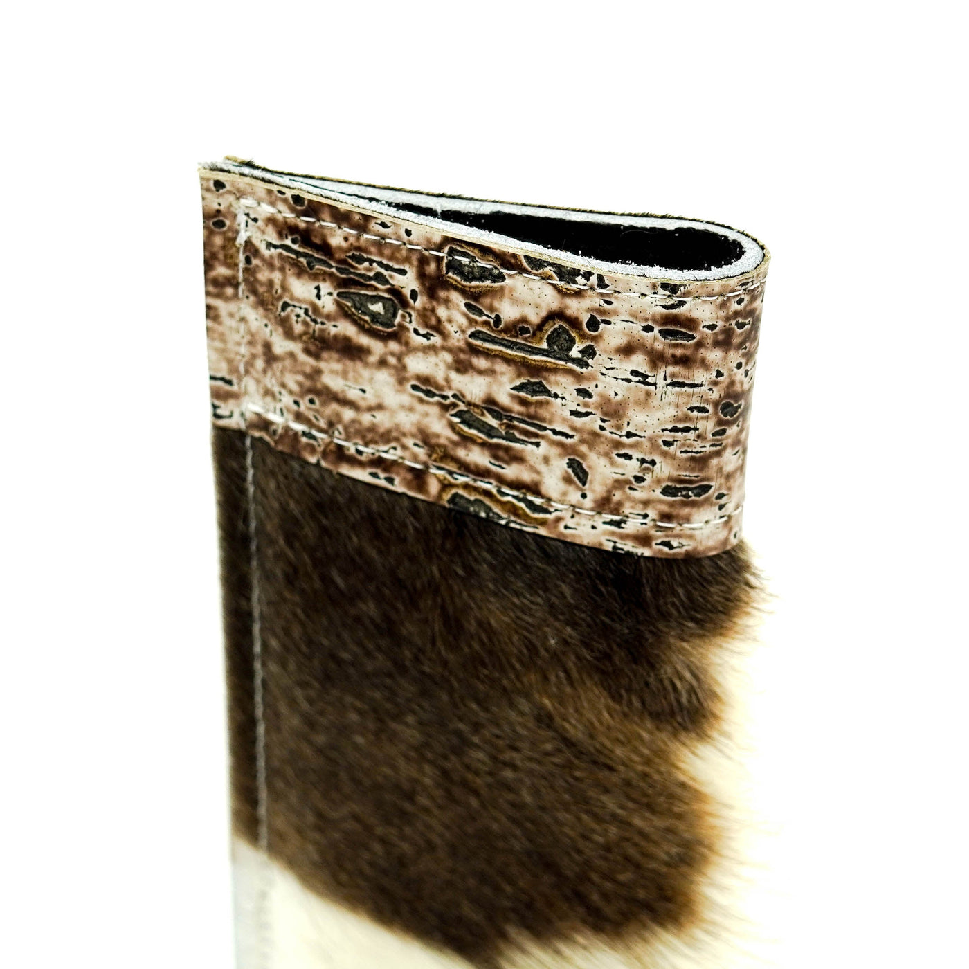 060 Sunglass Case - Tricolor w/ Bronzed Driftwood-Sunglass Case-Western-Cowhide-Bags-Handmade-Products-Gifts-Dancing Cactus Designs