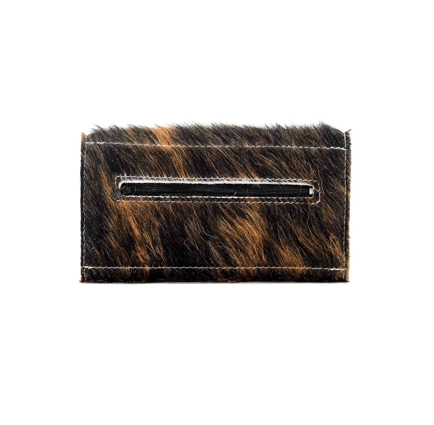 064 Kacey Wallet - Dark Brindle w/ Gilded Tool-Kacey Wallet-Western-Cowhide-Bags-Handmade-Products-Gifts-Dancing Cactus Designs