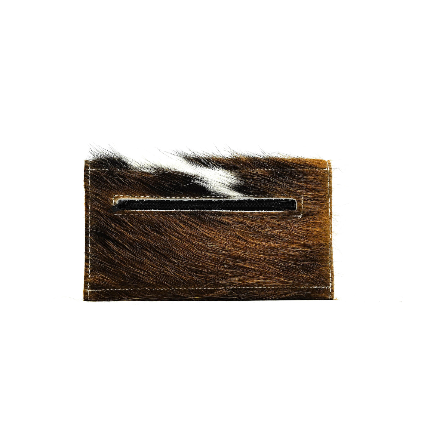 074 Kacey Wallet - Tricolor w/ Smoke Show Driftwood-Kacey Wallet-Western-Cowhide-Bags-Handmade-Products-Gifts-Dancing Cactus Designs