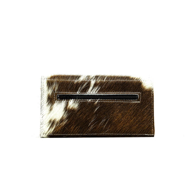 080 Kacey Wallet - Long Brindle w/ Moab Aztec-Kacey Wallet-Western-Cowhide-Bags-Handmade-Products-Gifts-Dancing Cactus Designs