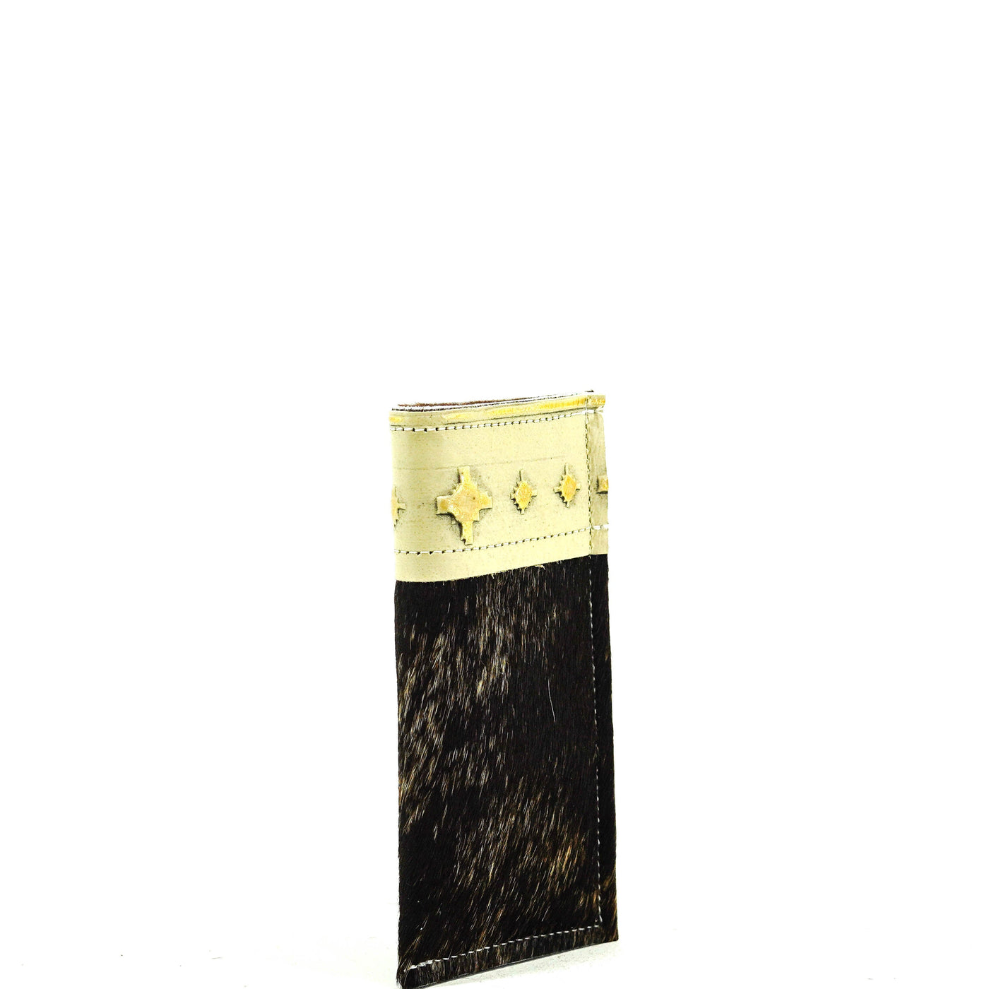 084 Sunglass Case - Dark Brindle w/ Golden Hills Navajo-Sunglass Case-Western-Cowhide-Bags-Handmade-Products-Gifts-Dancing Cactus Designs