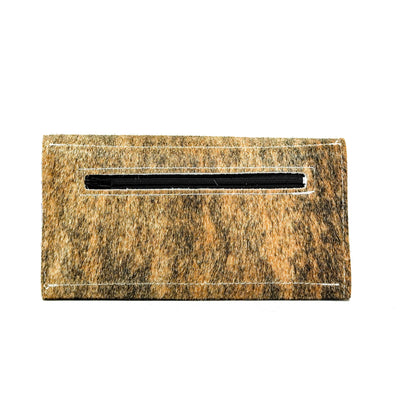 086 Kacey Wallet - Exotic Brindle w/ Smokeshow Driftwood-Kacey Wallet-Western-Cowhide-Bags-Handmade-Products-Gifts-Dancing Cactus Designs