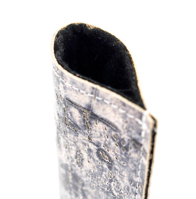 116 Sunglass Case - All Embossed w/ Denim Driftwood-Sunglass Case-Western-Cowhide-Bags-Handmade-Products-Gifts-Dancing Cactus Designs