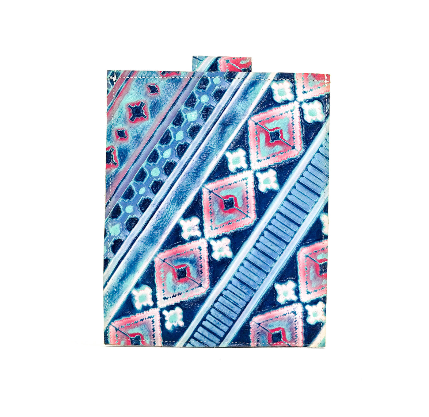 13'' Tablet Sleeve - Brindle w/ Tucson Sundown Navajo-13'' Tablet Sleeve-Western-Cowhide-Bags-Handmade-Products-Gifts-Dancing Cactus Designs