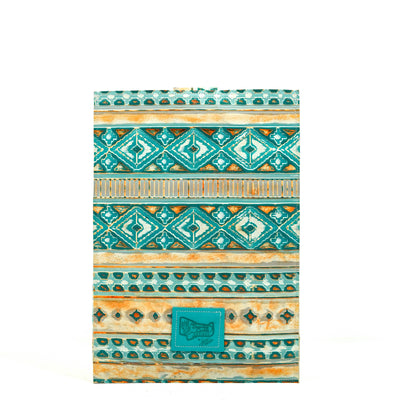 18'' Laptop Sleeve - Salt & Pepper w/ Mandarine Navajo-18'' Laptop Sleeve-Western-Cowhide-Bags-Handmade-Products-Gifts-Dancing Cactus Designs