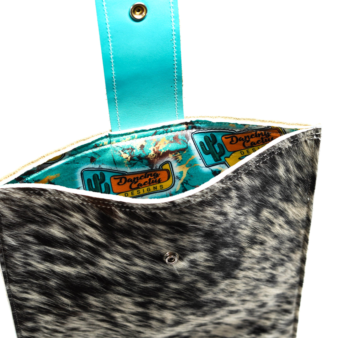 18'' Laptop Sleeve - Salt & Pepper w/ Mandarine Navajo-18'' Laptop Sleeve-Western-Cowhide-Bags-Handmade-Products-Gifts-Dancing Cactus Designs