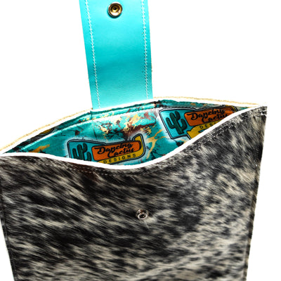 18'' Laptop Sleeve - Salt & Pepper w/ Mandarine Navajo-18'' Laptop Sleeve-Western-Cowhide-Bags-Handmade-Products-Gifts-Dancing Cactus Designs
