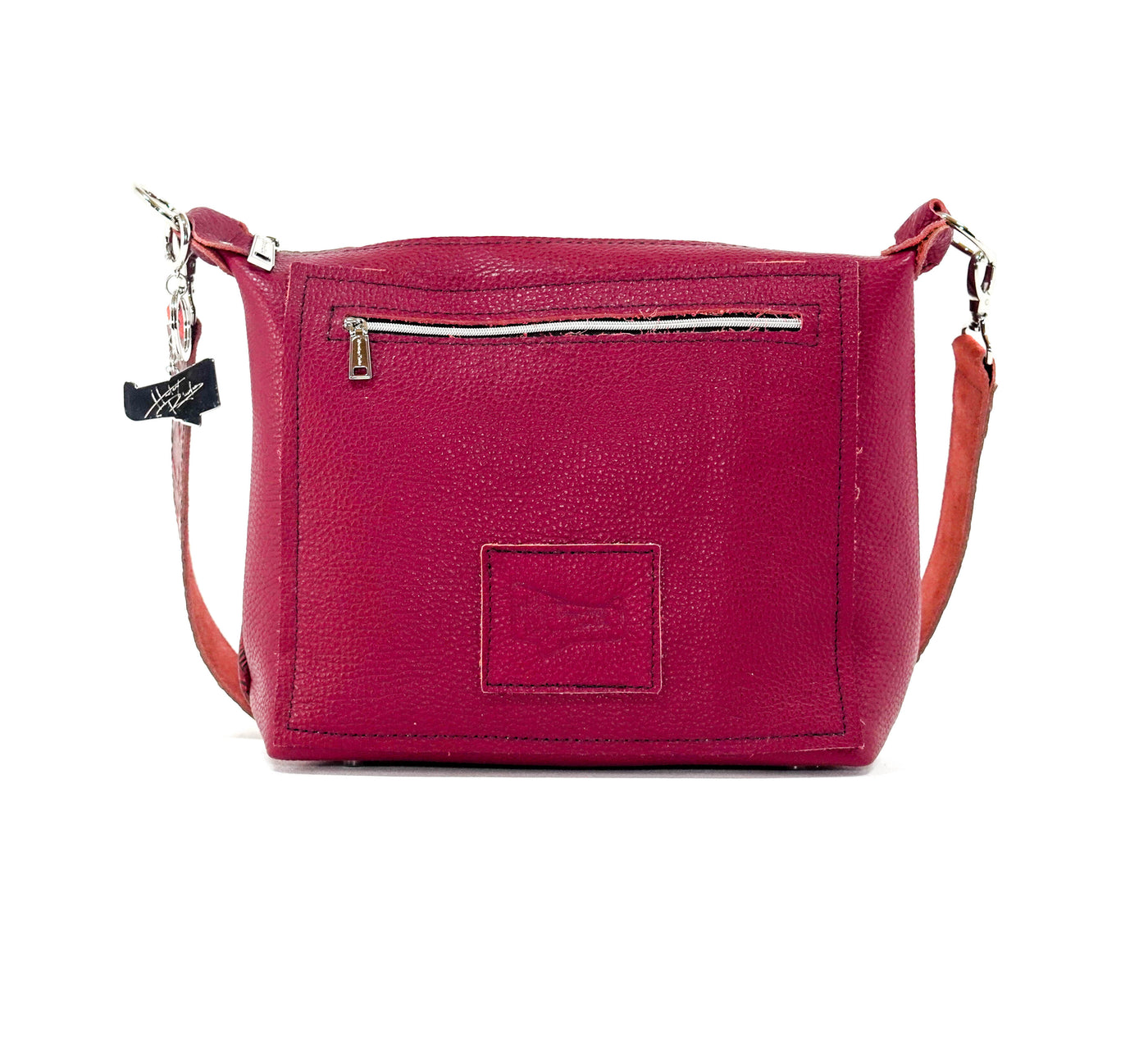 Annie - All Embossed w/ Red Tool-Annie-Western-Cowhide-Bags-Handmade-Products-Gifts-Dancing Cactus Designs