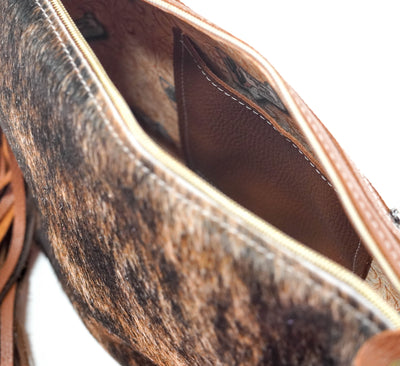 Annie - Brindle w/ No Embossed-Annie-Western-Cowhide-Bags-Handmade-Products-Gifts-Dancing Cactus Designs