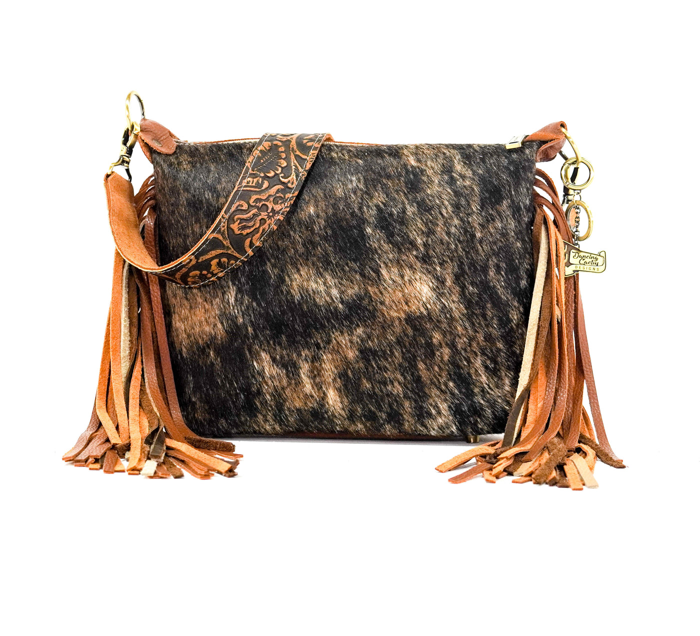 Annie - Brindle w/ No Embossed-Annie-Western-Cowhide-Bags-Handmade-Products-Gifts-Dancing Cactus Designs