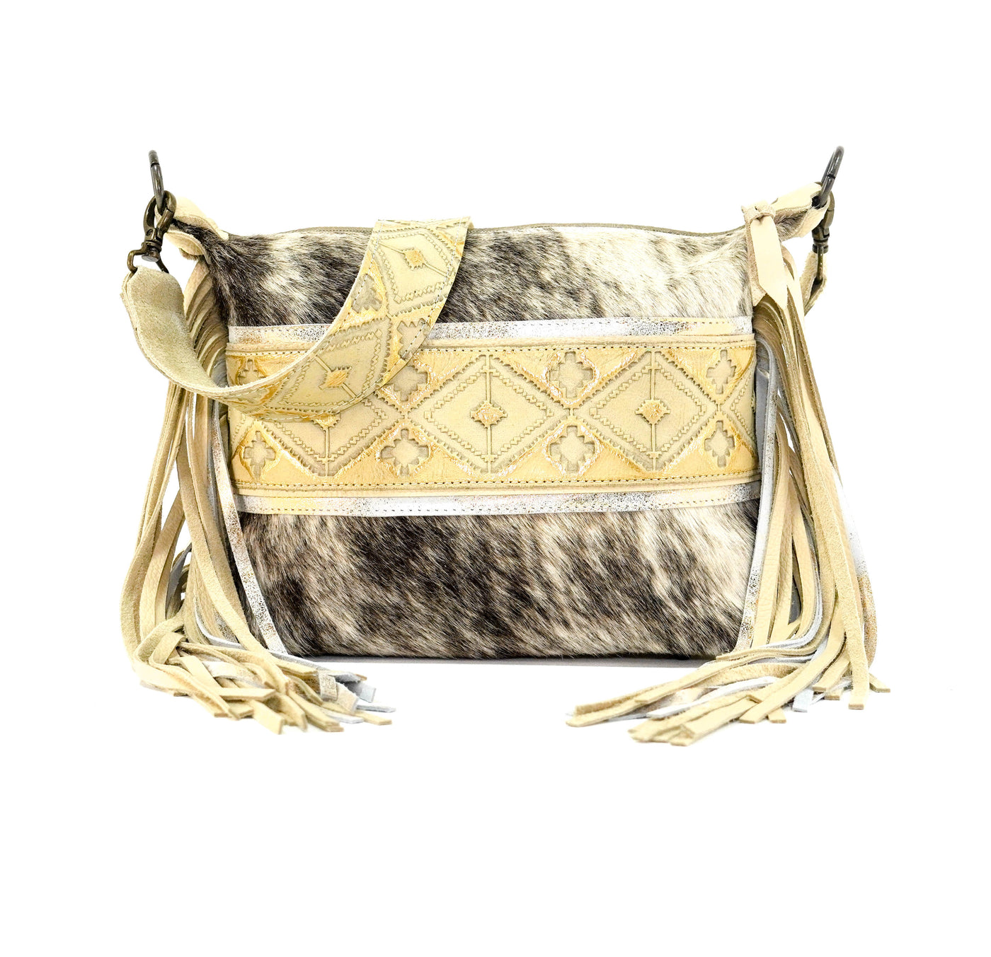 Annie - Light Brindle w/ Golden Hills Navajo-Annie-Western-Cowhide-Bags-Handmade-Products-Gifts-Dancing Cactus Designs