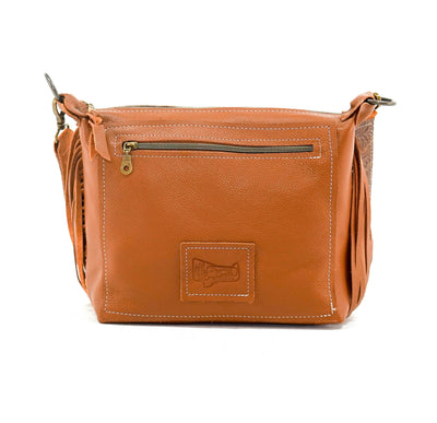 Annie - Tricolor w/ Brandy Tool-Annie-Western-Cowhide-Bags-Handmade-Products-Gifts-Dancing Cactus Designs