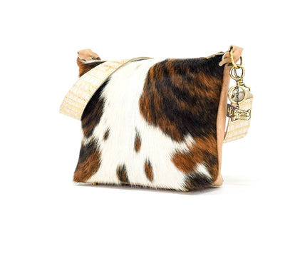 Annie - Tricolor w/ Ivory Croc-Annie-Western-Cowhide-Bags-Handmade-Products-Gifts-Dancing Cactus Designs