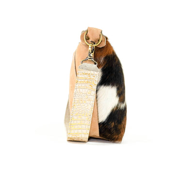 Annie - Tricolor w/ Ivory Croc-Annie-Western-Cowhide-Bags-Handmade-Products-Gifts-Dancing Cactus Designs