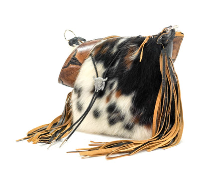 Annie - Tricolor w/ No Embossed-Annie-Western-Cowhide-Bags-Handmade-Products-Gifts-Dancing Cactus Designs