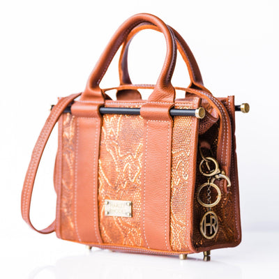 Audrey Tote-Apparel & Accessories > Handbags, Wallets & Cases > Handbags > Satchel Bags-Western-Cowhide-Bags-Handmade-Products-Gifts-Dancing Cactus Designs
