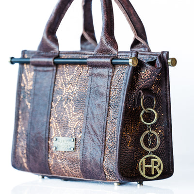 Audrey Tote-Apparel & Accessories > Handbags, Wallets & Cases > Handbags > Satchel Bags-Western-Cowhide-Bags-Handmade-Products-Gifts-Dancing Cactus Designs