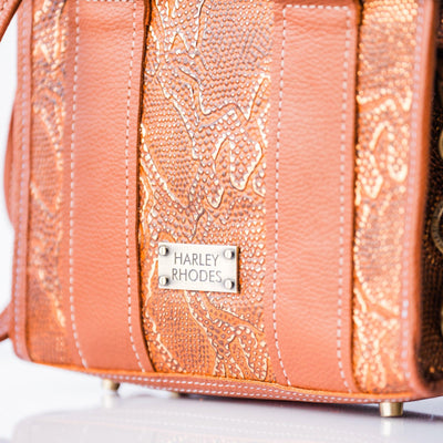 Audrey Tote-Apparel & Accessories > Handbags, Wallets & Cases > Handbags > Satchel Bags-Western-Cowhide-Bags-Handmade-Products-Gifts-Dancing Cactus Designs