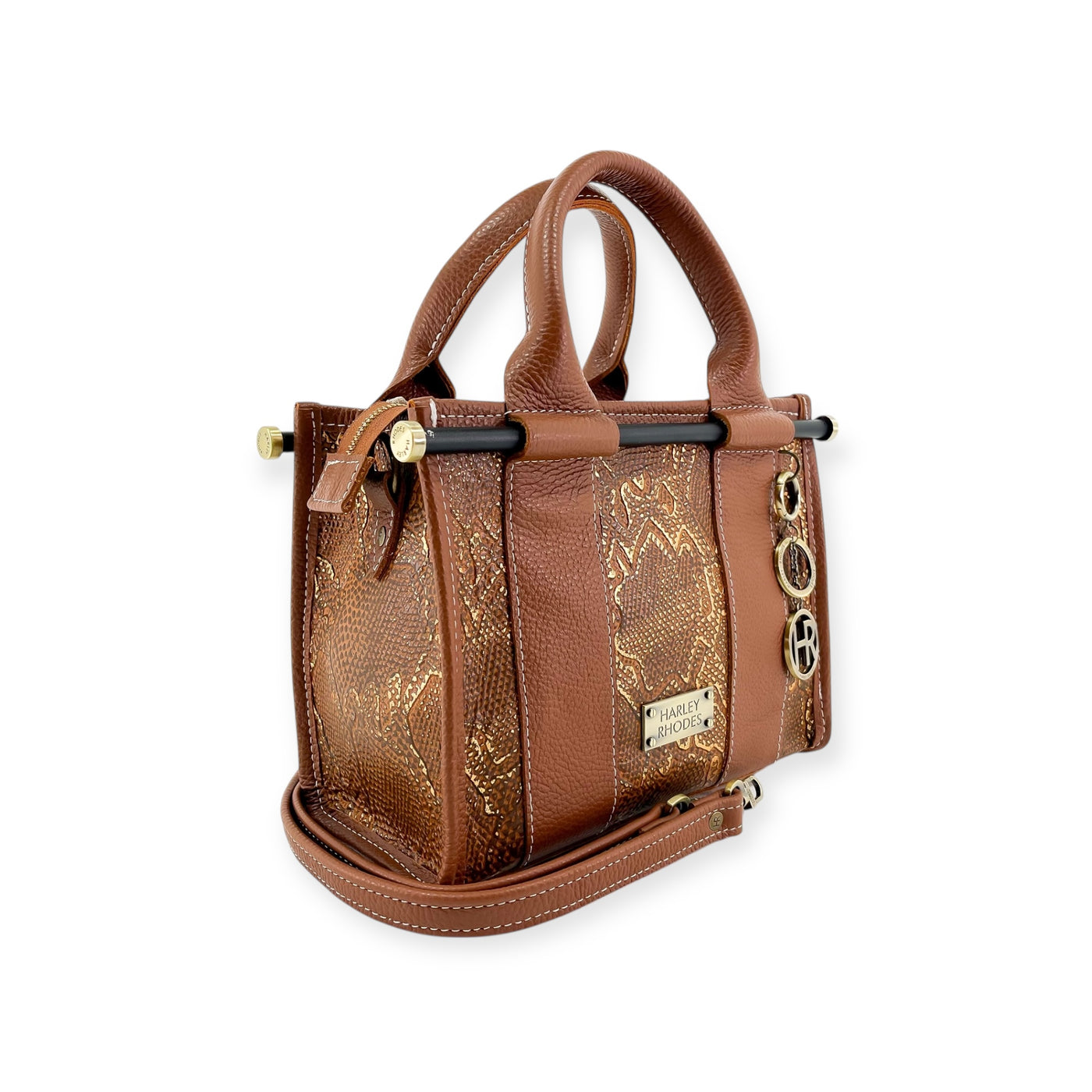Audrey Tote-Apparel & Accessories > Handbags, Wallets & Cases > Handbags > Satchel Bags-Western-Cowhide-Bags-Handmade-Products-Gifts-Dancing Cactus Designs