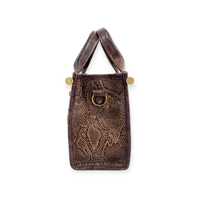 Audrey Tote-Apparel & Accessories > Handbags, Wallets & Cases > Handbags > Satchel Bags-Western-Cowhide-Bags-Handmade-Products-Gifts-Dancing Cactus Designs