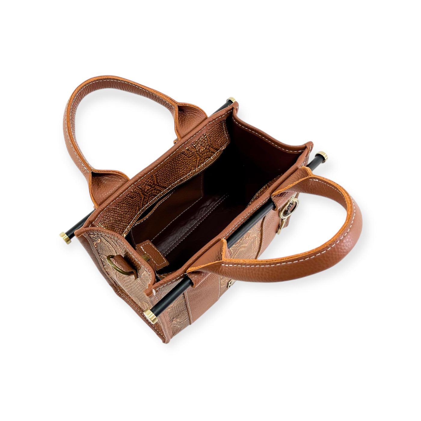 Audrey Tote-Apparel & Accessories > Handbags, Wallets & Cases > Handbags > Satchel Bags-Western-Cowhide-Bags-Handmade-Products-Gifts-Dancing Cactus Designs