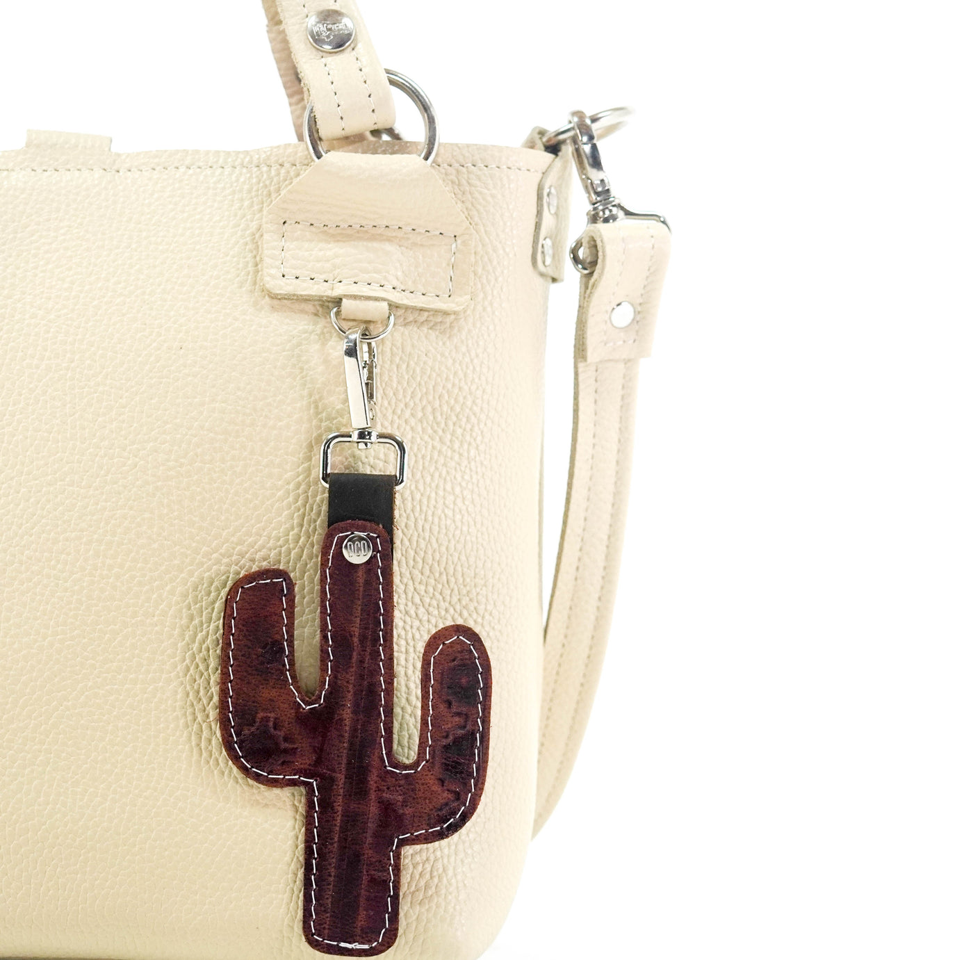 Bag Charm - All Embossed w/ Cider Navajo-Bag Charm-Western-Cowhide-Bags-Handmade-Products-Gifts-Dancing Cactus Designs