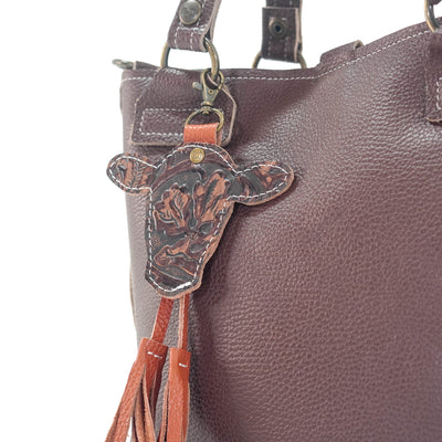 Bag Charm - All Embossed w/ Cowboy Tool-Bag Charm-Western-Cowhide-Bags-Handmade-Products-Gifts-Dancing Cactus Designs
