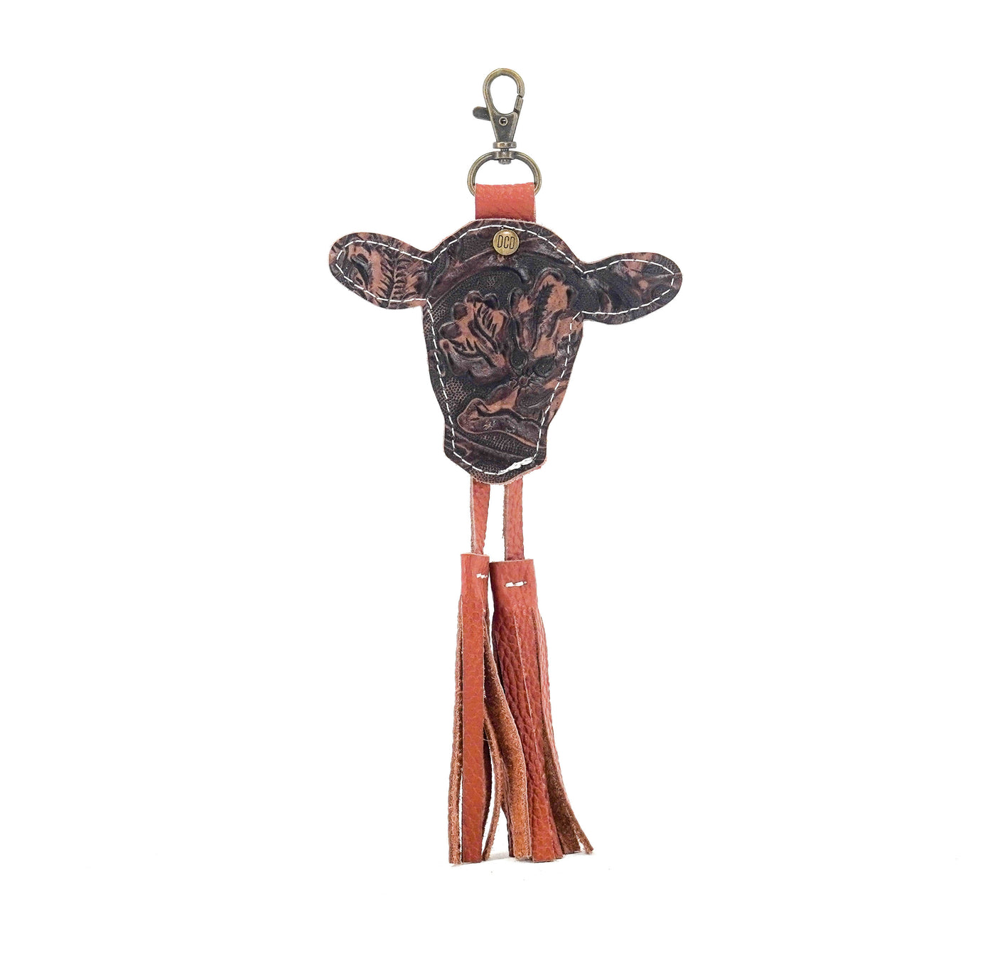 Bag Charm - All Embossed w/ Cowboy Tool-Bag Charm-Western-Cowhide-Bags-Handmade-Products-Gifts-Dancing Cactus Designs