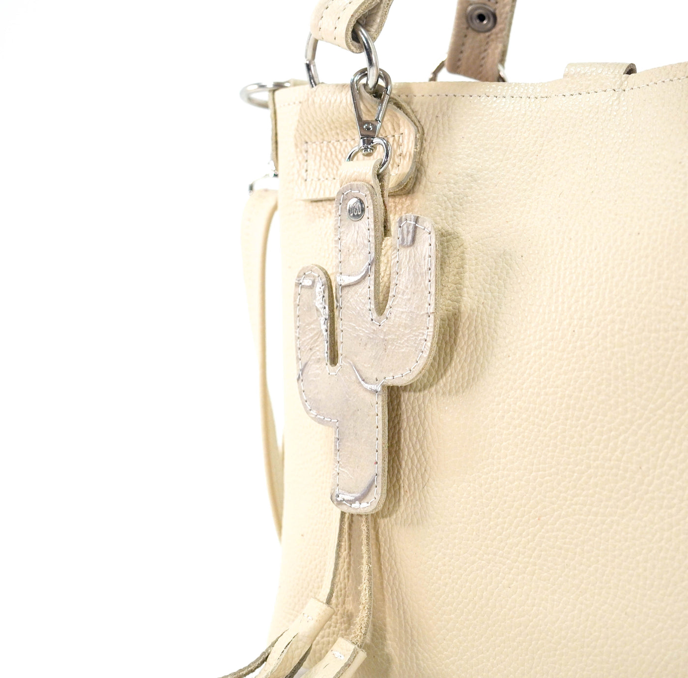Bag Charm - All Embossed w/ Ghost Skulls-Bag Charm-Western-Cowhide-Bags-Handmade-Products-Gifts-Dancing Cactus Designs