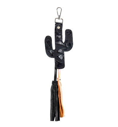 Bag Charm - All Embossed w/ Onyx Laredo-Bag Charm-Western-Cowhide-Bags-Handmade-Products-Gifts-Dancing Cactus Designs