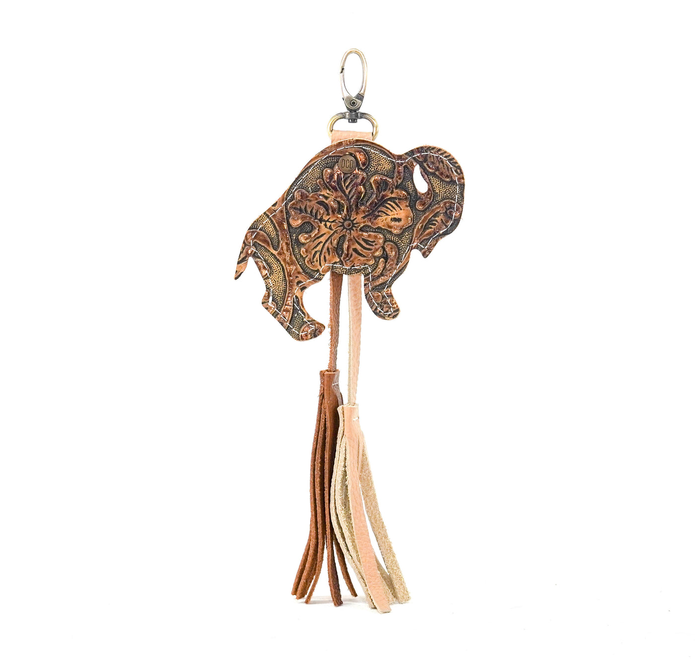 Bag Charm - All Embossed w/ Wyoming Tool-Bag Charm-Western-Cowhide-Bags-Handmade-Products-Gifts-Dancing Cactus Designs