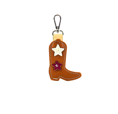Bag Charm - Bay Leather-Bag Charm-Western-Cowhide-Bags-Handmade-Products-Gifts-Dancing Cactus Designs