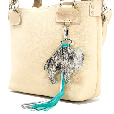 Bag Charm - Brindle-Bag Charm-Western-Cowhide-Bags-Handmade-Products-Gifts-Dancing Cactus Designs