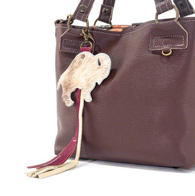 Bag Charm - Light Brindle-Bag Charm-Western-Cowhide-Bags-Handmade-Products-Gifts-Dancing Cactus Designs