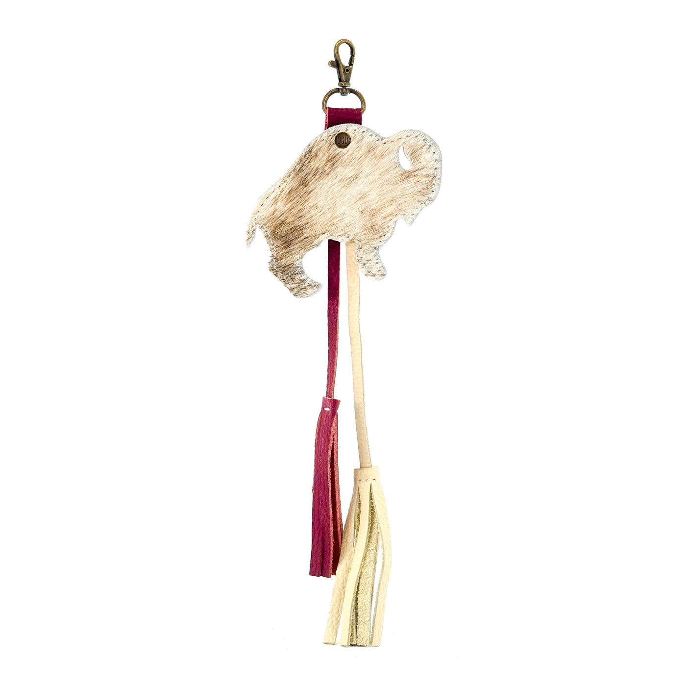 Bag Charm - Light Brindle-Bag Charm-Western-Cowhide-Bags-Handmade-Products-Gifts-Dancing Cactus Designs