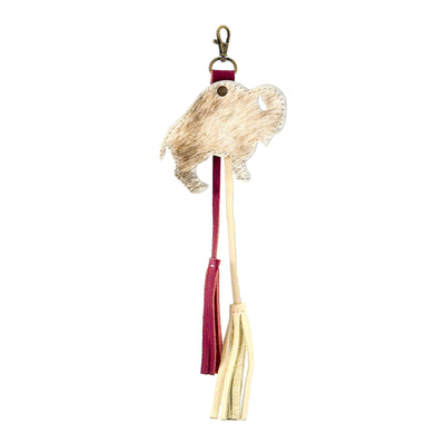 Bag Charm - Light Brindle-Bag Charm-Western-Cowhide-Bags-Handmade-Products-Gifts-Dancing Cactus Designs