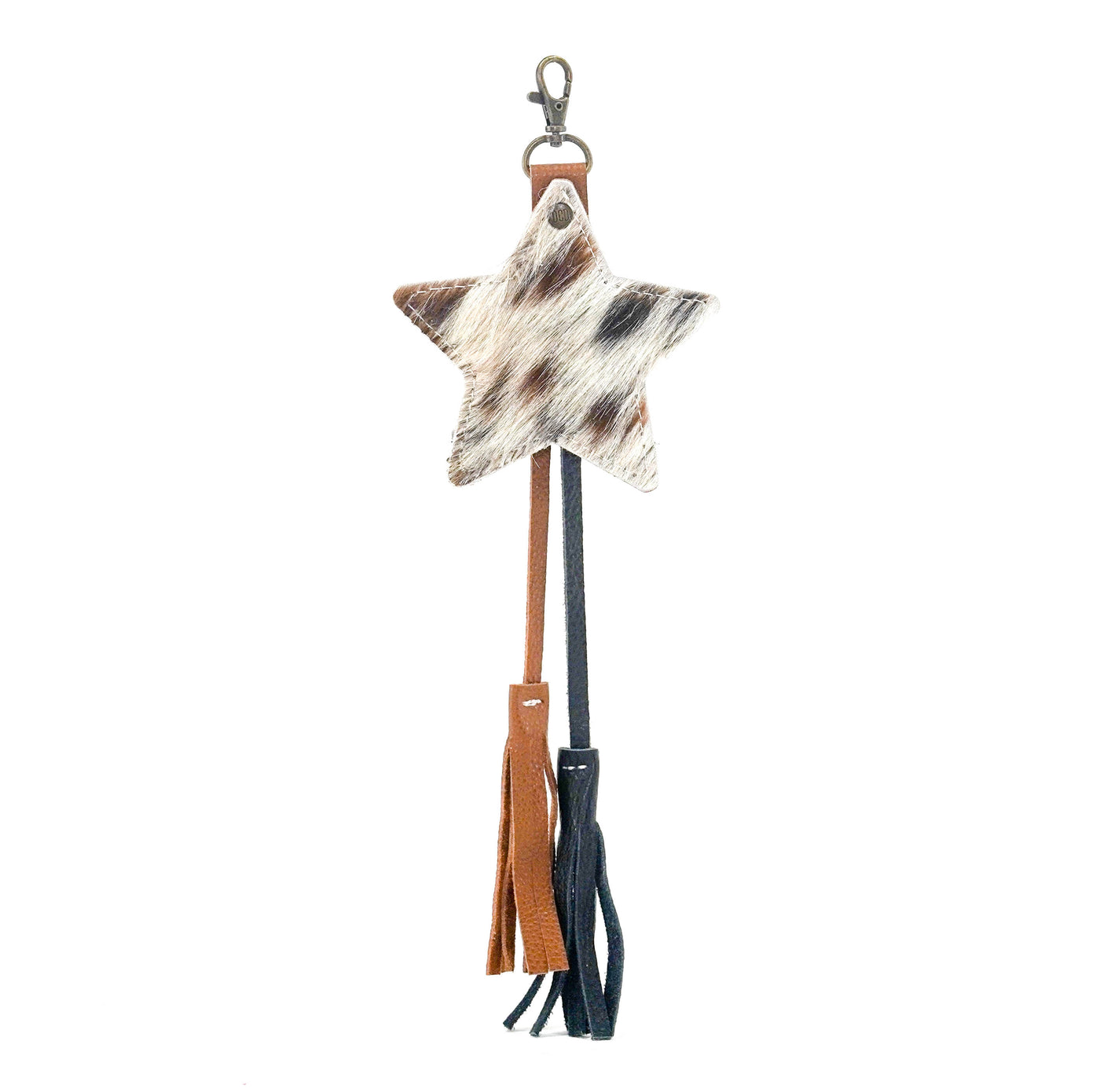 Bag Charm - Tricolor w/ No Embossed-Bag Charm-Western-Cowhide-Bags-Handmade-Products-Gifts-Dancing Cactus Designs