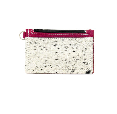 Bandit Wallet - Black & White w/ Smoke Show Skulls-Bandit Wallet-Western-Cowhide-Bags-Handmade-Products-Gifts-Dancing Cactus Designs