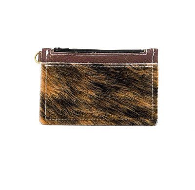 Bandit Wallet - Brindle w/ Ivory & Brown Brands-Bandit Wallet-Western-Cowhide-Bags-Handmade-Products-Gifts-Dancing Cactus Designs