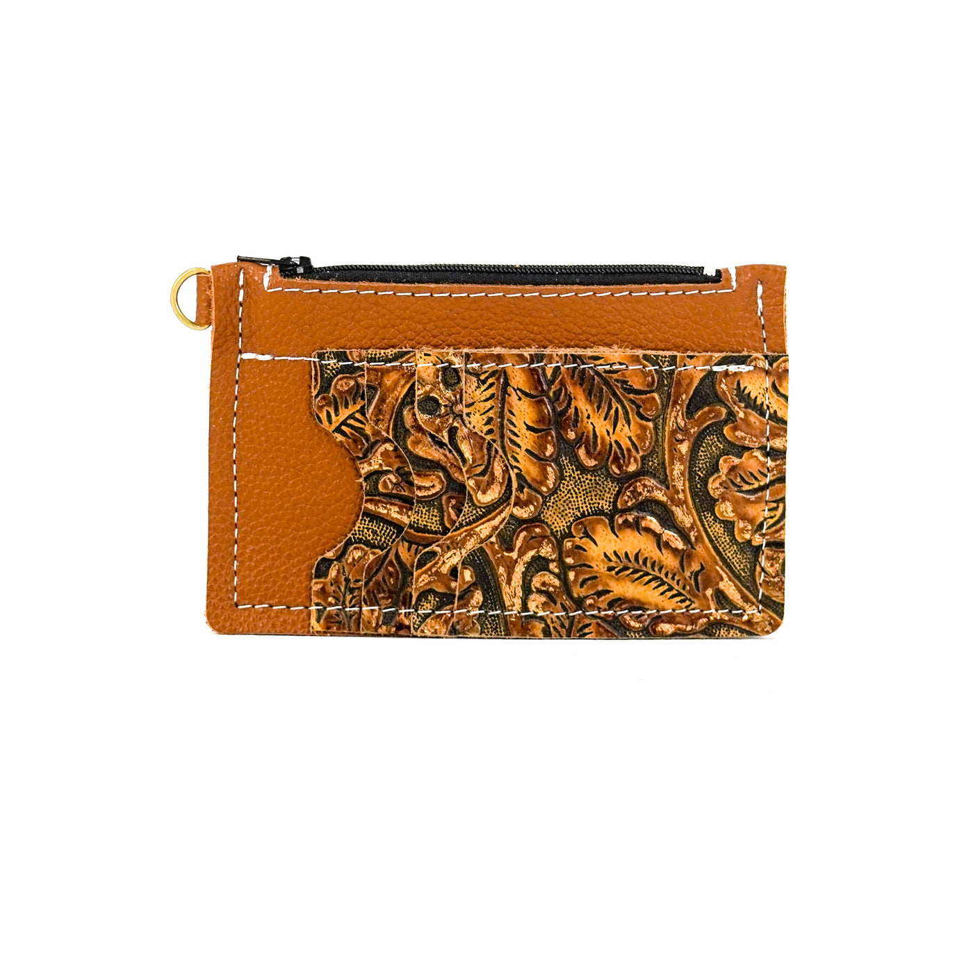 Bandit Wallet - Longhorn w/ Wyoming Tool-Bandit Wallet-Western-Cowhide-Bags-Handmade-Products-Gifts-Dancing Cactus Designs