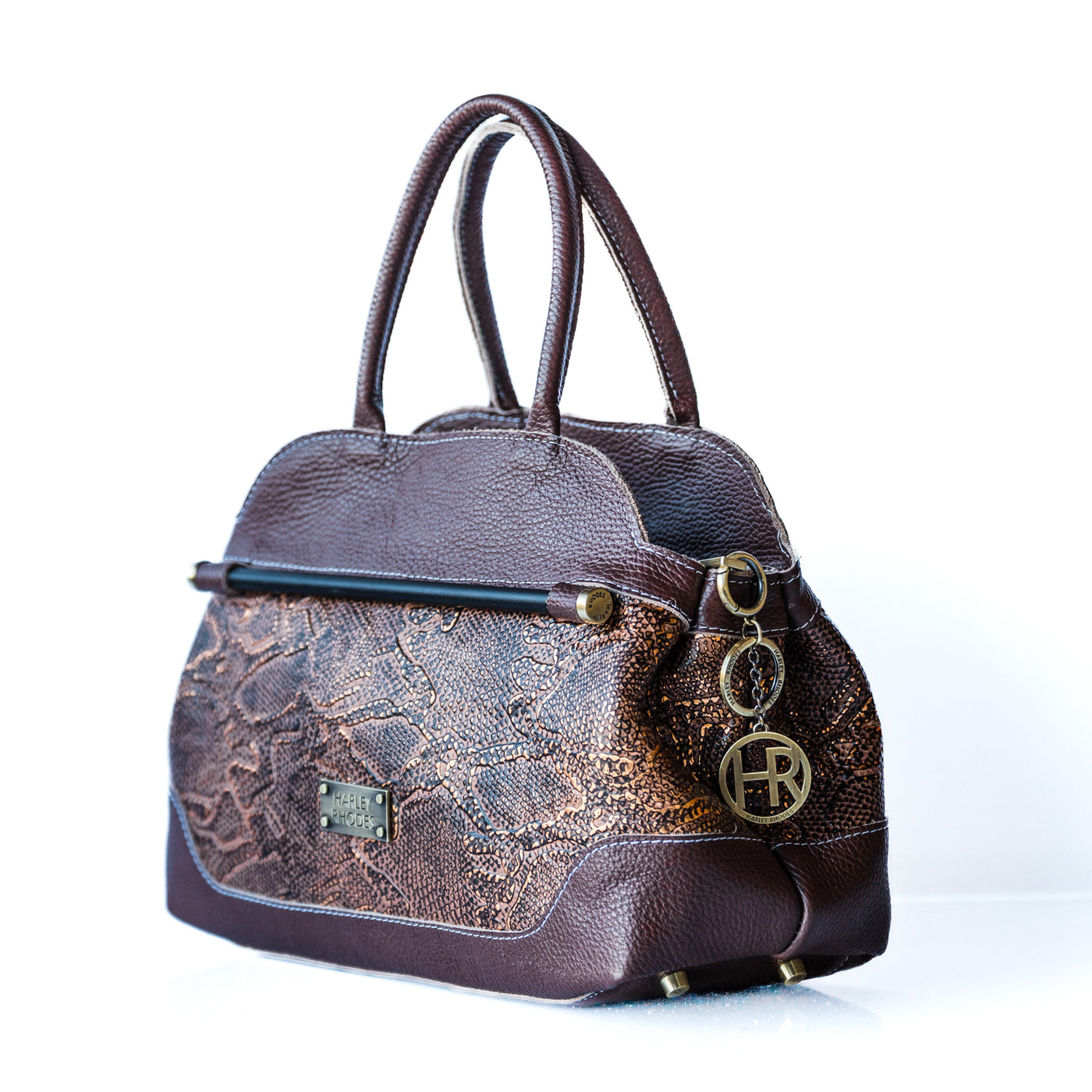 Barbara Handbag-Apparel & Accessories > Handbags, Wallets & Cases > Handbags > Doctor Bags-Western-Cowhide-Bags-Handmade-Products-Gifts-Dancing Cactus Designs